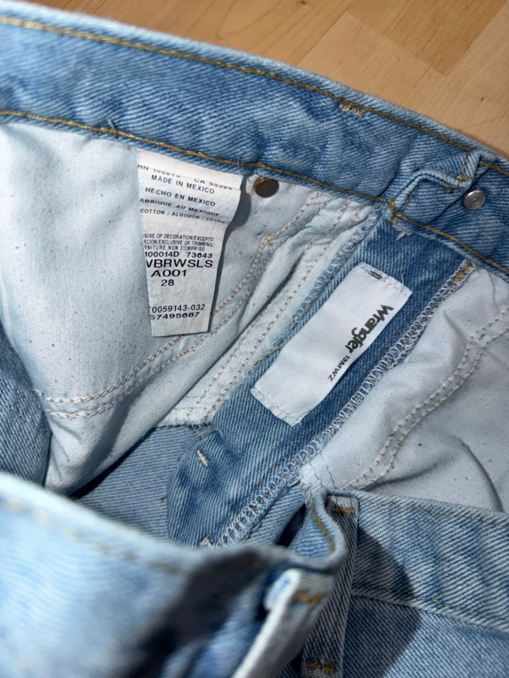 Wrangler Reworked Denim Shorts - Picture 2 of 3